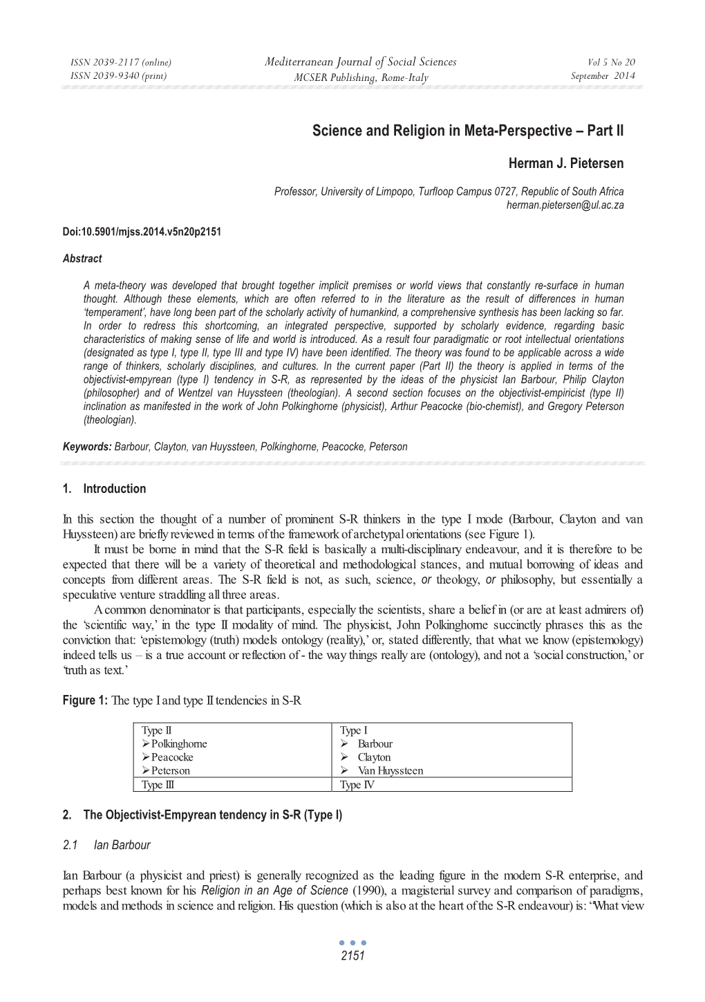 Science and Religion in Meta-Perspective – Part II