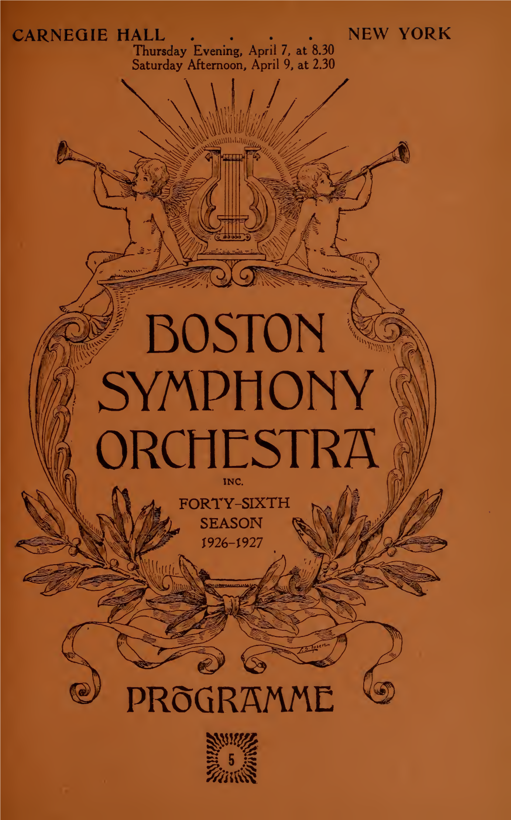 Boston Symphony Orchestra Concert Programs, Season 46,1926-1927, Trip