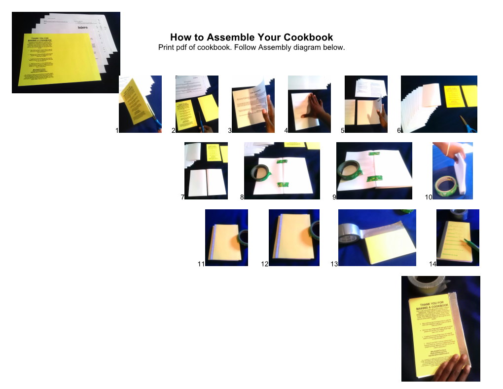 How to Assemble Your Cookbook Print Pdf of Cookbook