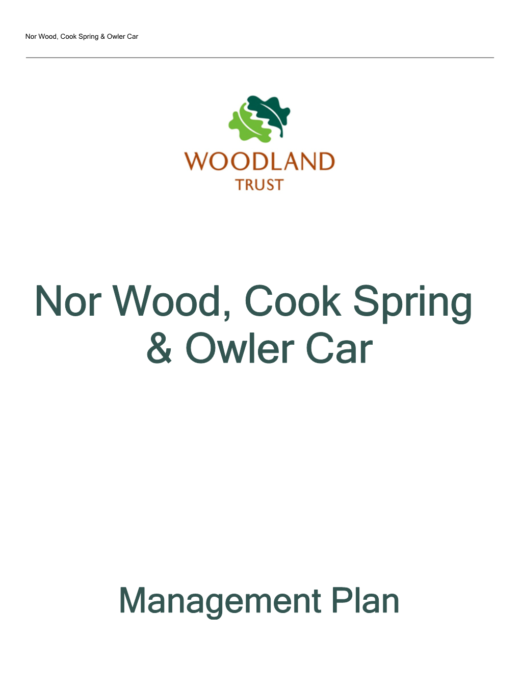 Nor Wood, Cook Spring & Owler