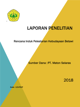 Laporan Penelitian