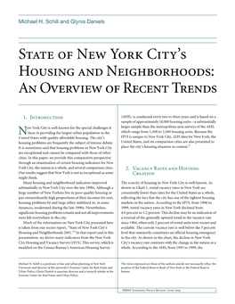 State of New York City's Housing and Neighborhoods