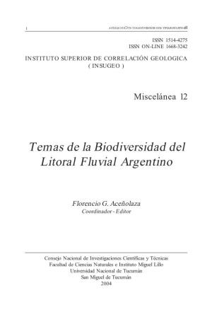 Temas De La Biodiversidad Del Litoral Fluvial Argentino