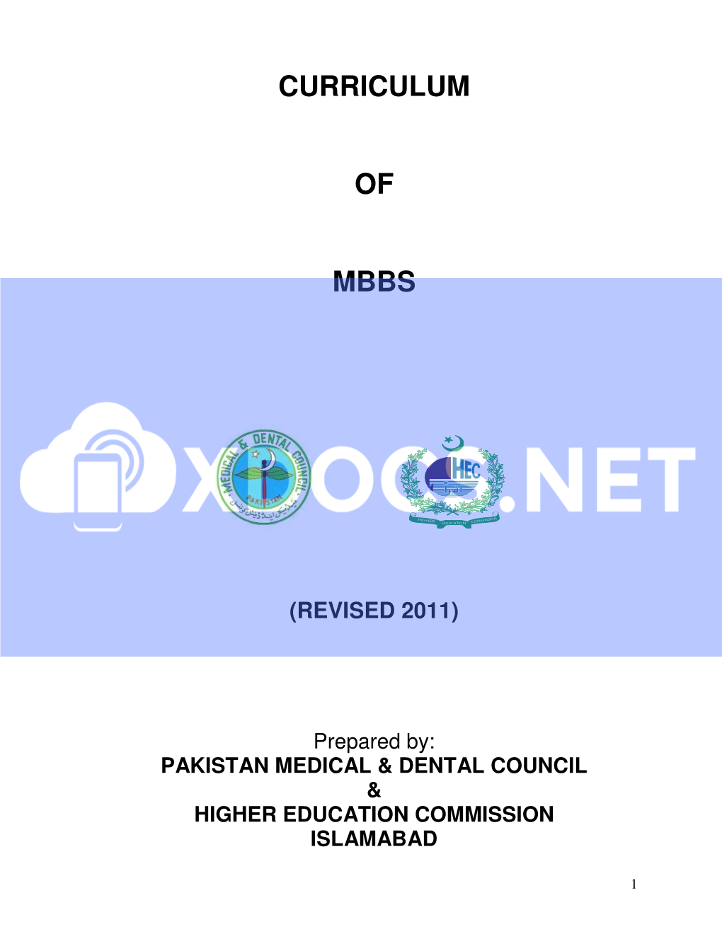 Curriculum of Mbbs