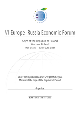 VI Europe–Russia Economic Forum