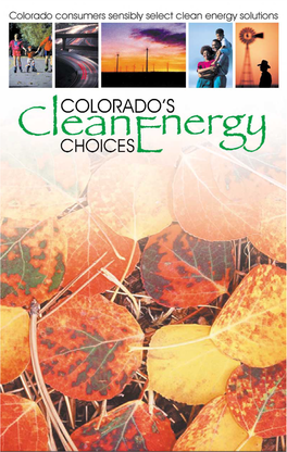 Colorado's Clean Energy Choices