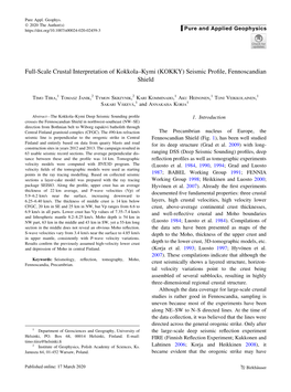 Full-Scale Crustal Interpretation of Kokkola–Kymi (KOKKY) Seismic Profile, Fennoscandian Shield