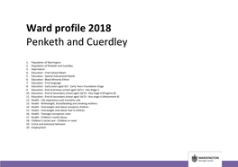 Penketh and Cuerdley Ward Profile 2018