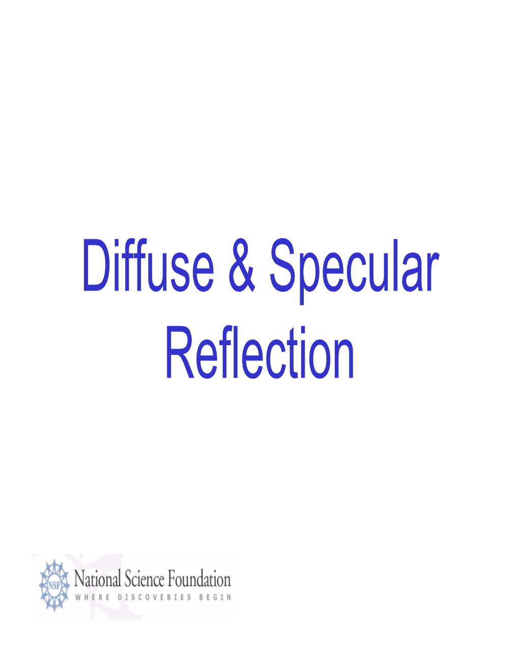 Diffuse & Specular Reflection