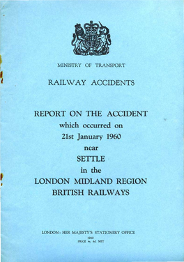 Accident. Settle. 1960-01-21