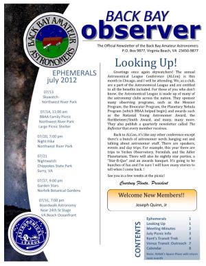 Back Bay Amateur Astronomers P.O