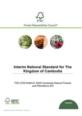 FSC-STD-KHM-01-2020 Cambodia Natural Forests and Plantations EN