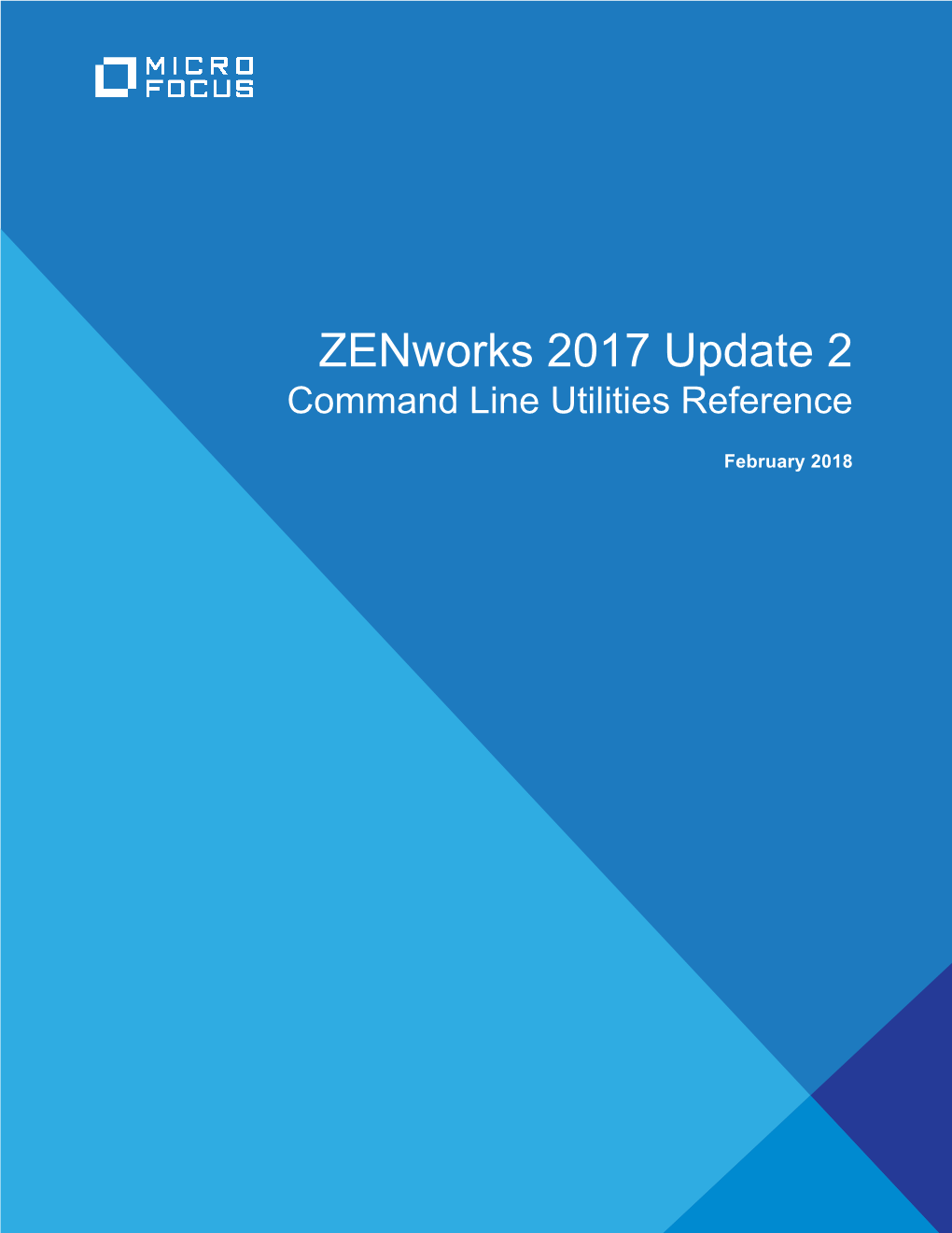 Zenworks 2017 Update 2 Command Line Utilities Reference