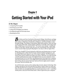 Getting Started with Your Ipod