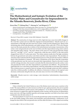 The Hydrochemical and Isotopic Evolution of the Surface Water and Groundwater for Impoundment in the Xiluodu Reservoir, Jinsha River, China