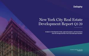 New York City Real Estate Development Report Q1/20