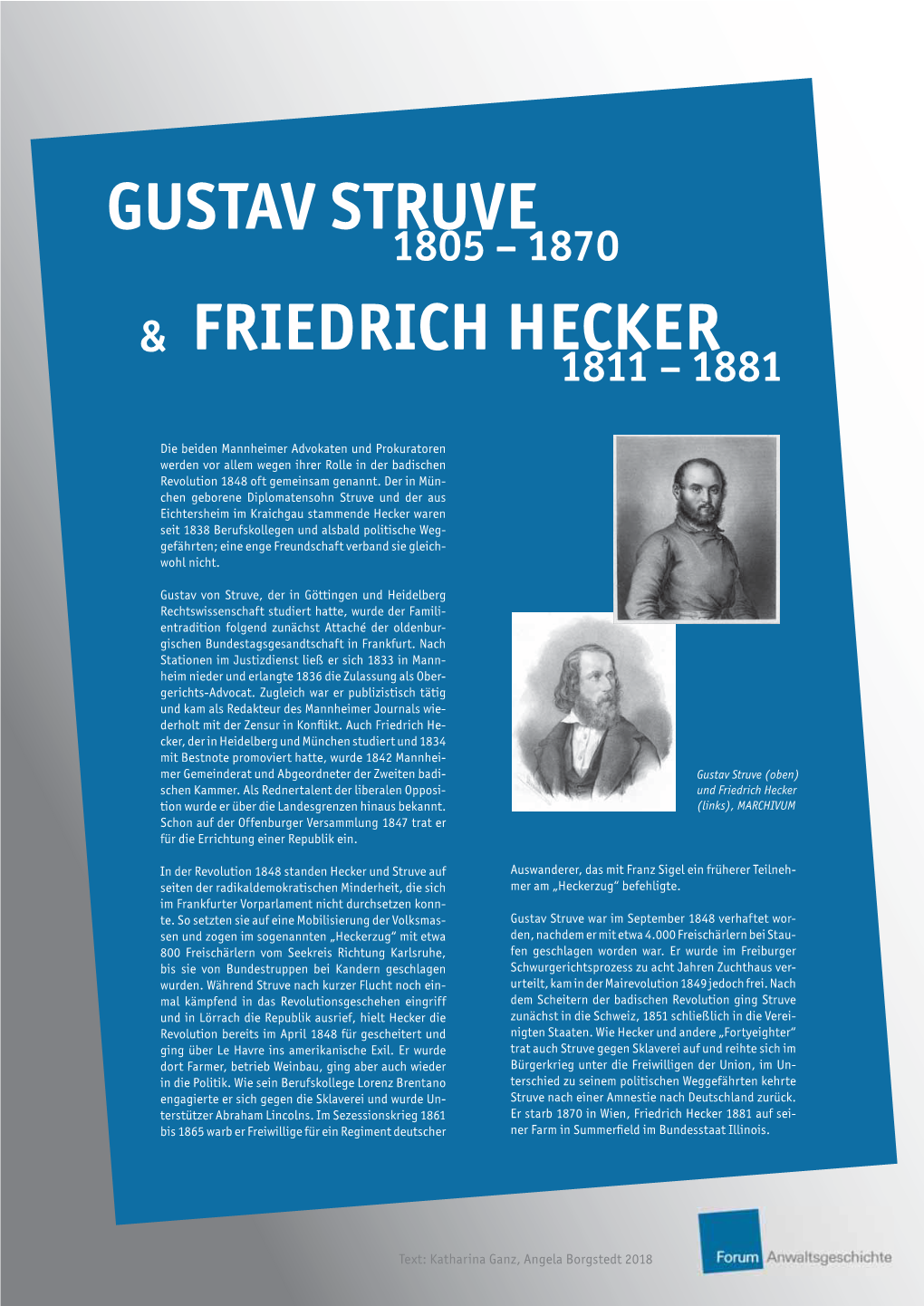 Gustav Struve Friedrich Hecker