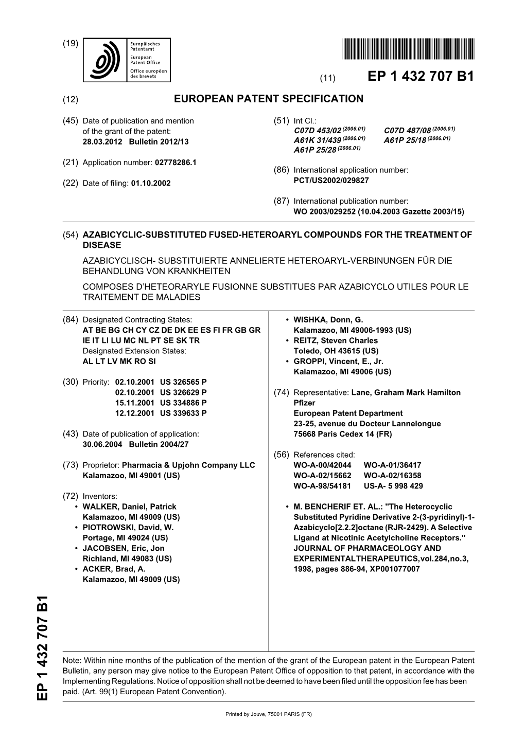 Azabicyclic-Substituted Fused-Heteroaryl