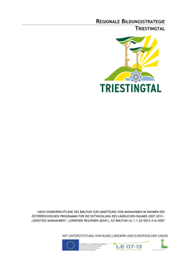Regionale Bildungsstrategie Triestingtal