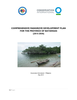 Comprehensive Mangrove Development Plan for the Province of Batangas (2015-2030)