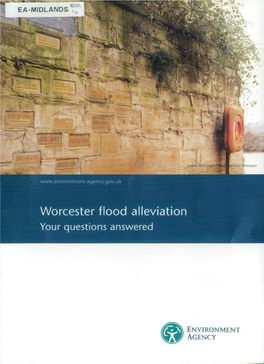 Worcester Flood Alleviation Your Questions Answered