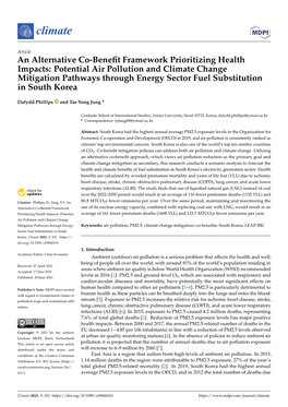 Potential Air Pollution and Climate Change Mitigation Pathways Through Energy Sector Fuel Substitution in South Korea