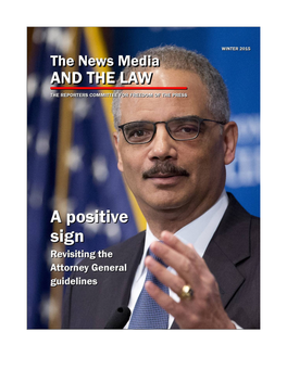 The News Media and the Law, Winter 2015