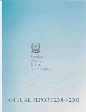 Annual Report 2000 - 2001 Annual Report 2000-2001