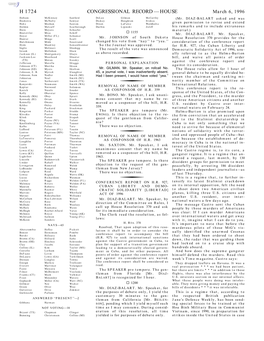 Congressional Record—House H 1724