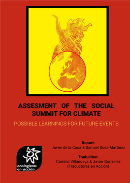 Assesment of the Social Summit for Climate Possible Learnings for Future Events