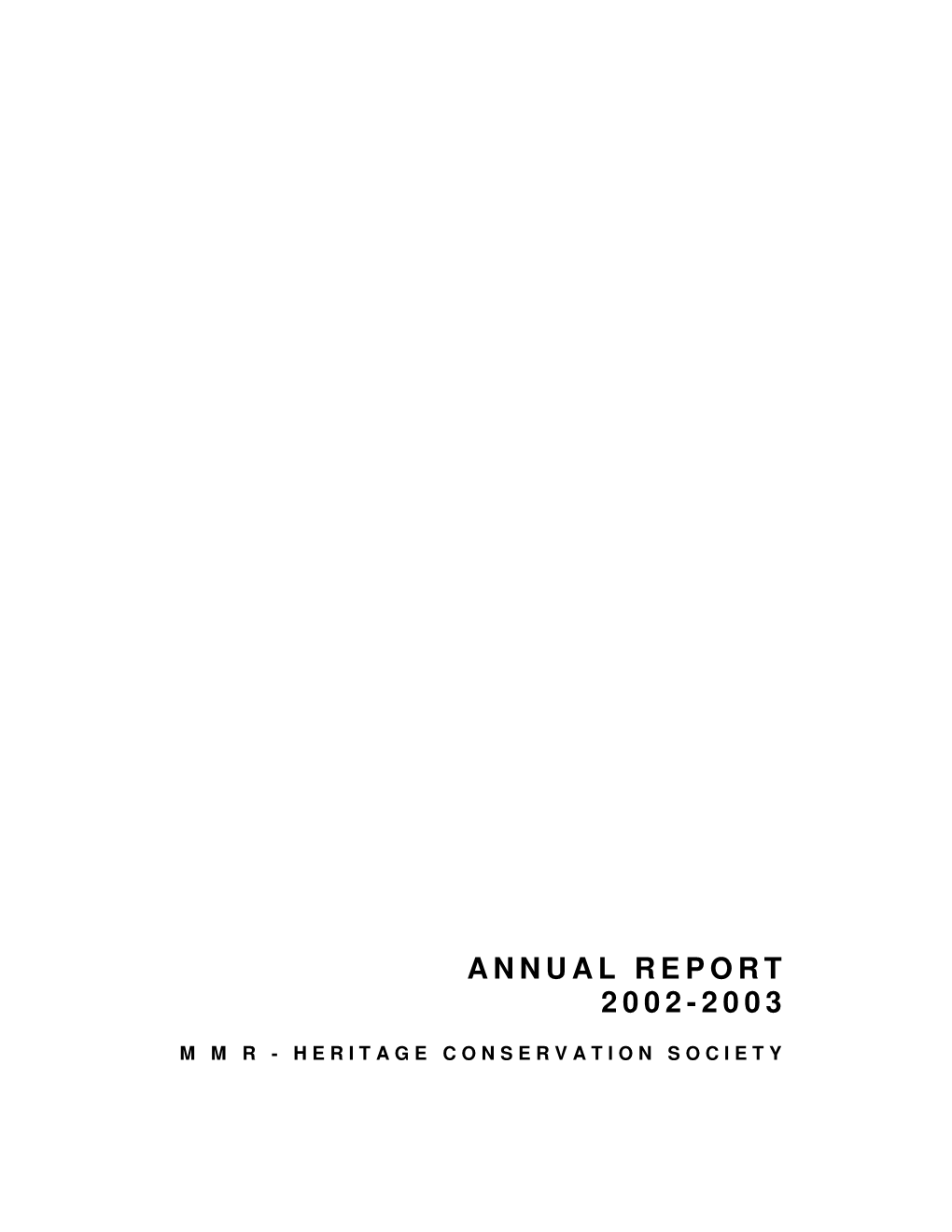 Annual Report 2002-2003