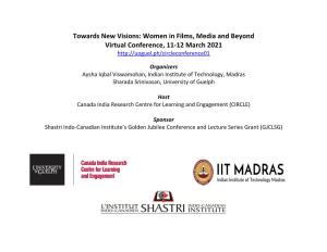 Conference on "Towards New Visions: Women in Films, Media