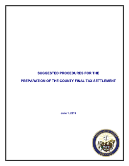 County Tax Settlement Guide