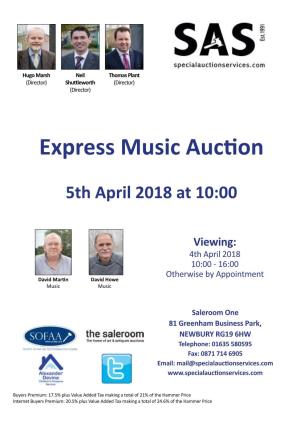 Express Music Auction