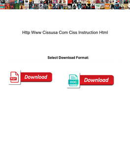 Http Www Cissusa Com Ciss Instruction Html