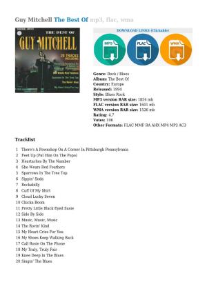 Guy Mitchell the Best of Mp3, Flac, Wma