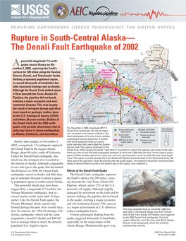 Rupture in South-Central Alaska— the Denali Fault Earthquake of 2002