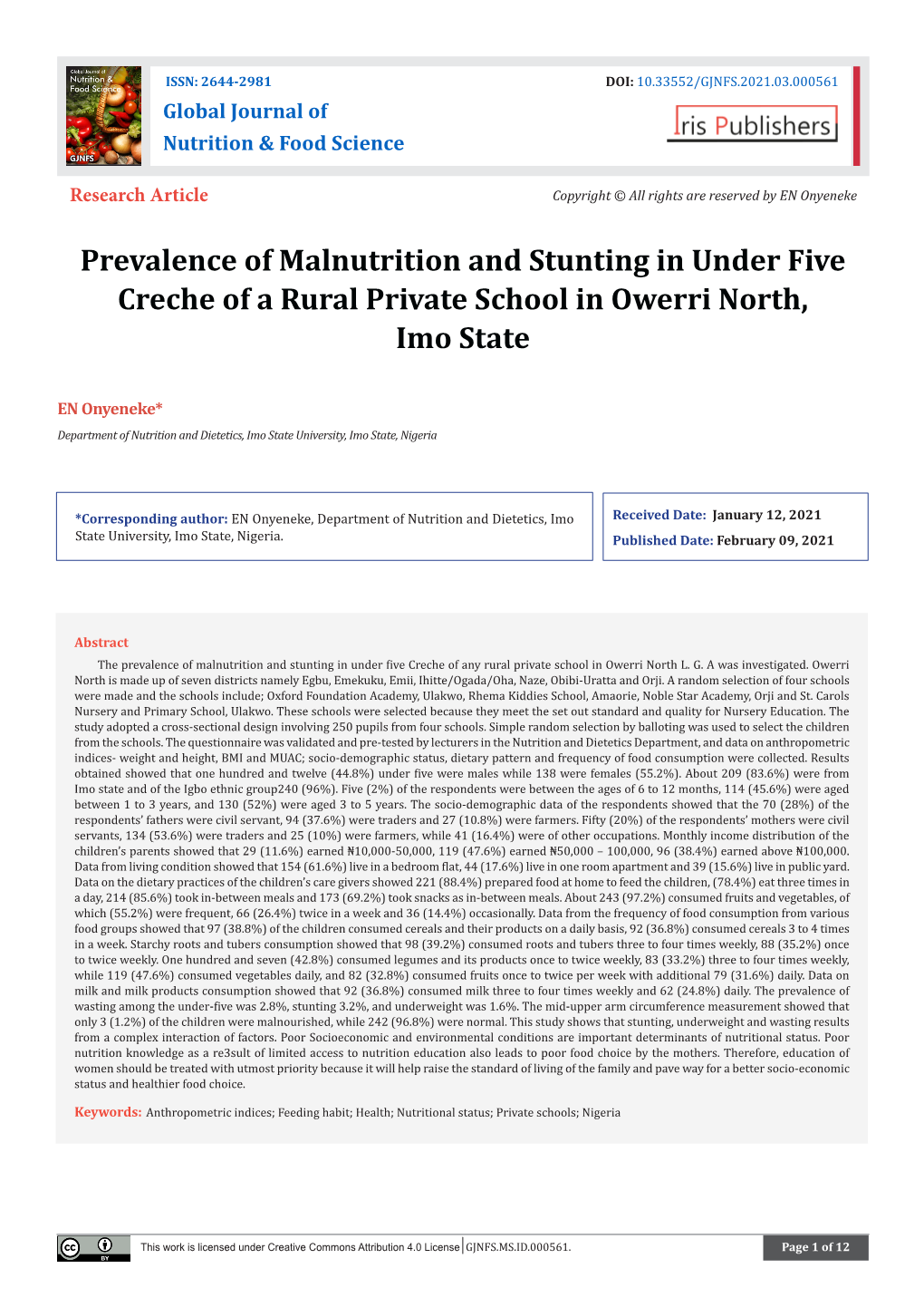 prevalence-of-malnutrition-and-stunting-in-under-five-creche-of-a-rural