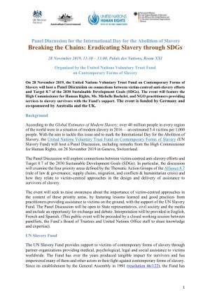 Breaking the Chains: Eradicating Slavery Through Sdgs