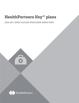 Healthpartners Keysm Plans