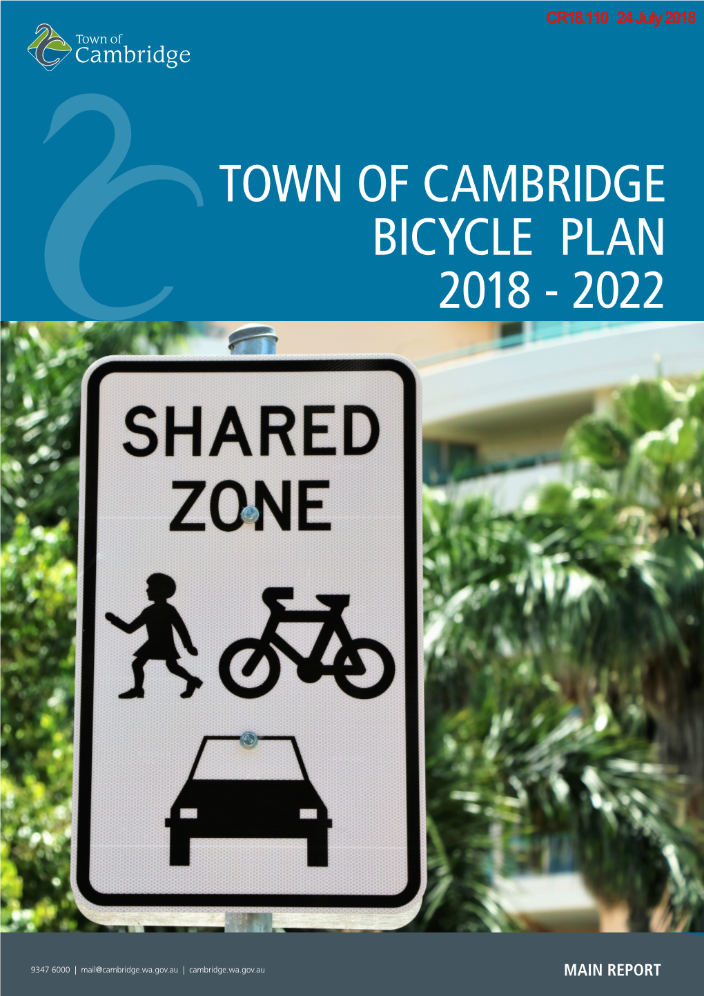 Town of Cambridge Bicycle Plan 2018 - 2022
