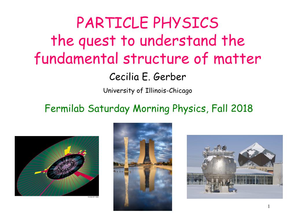 The Standard Model of Particle Physics