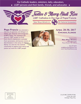 Justice & Mercy Shall Kiss: LGBT Catholics In