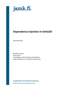 Dependency Injection in Unity3d
