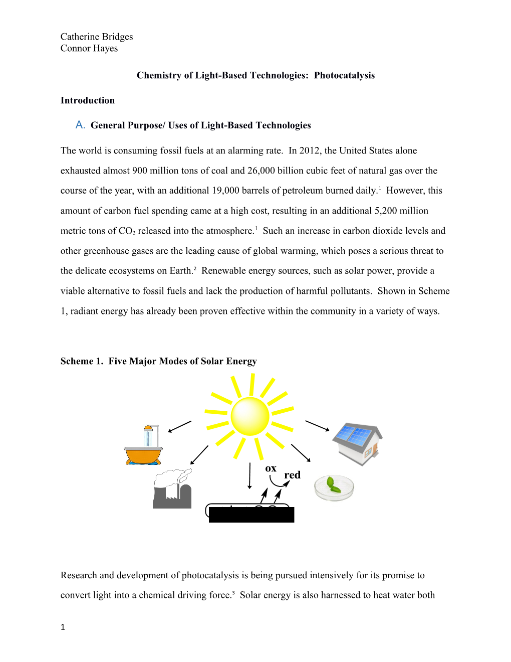 Chemistry of Light-Based Technologies: Photocatalysis