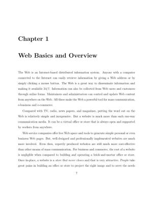 Chapter 1 Web Basics and Overview