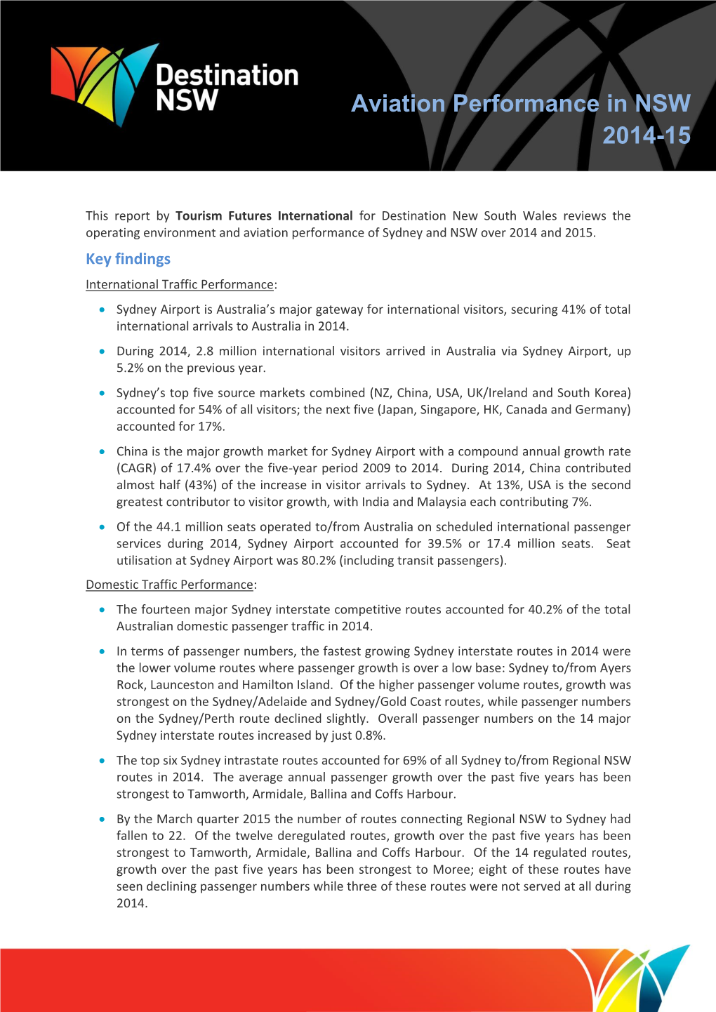 Aviation Performance in NSW 2014-15