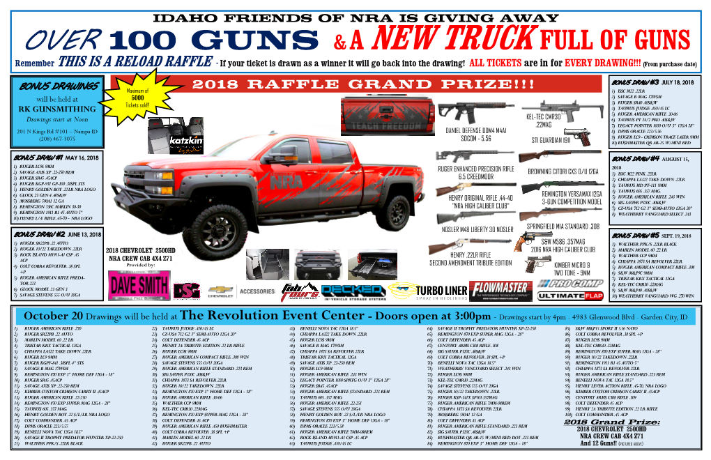 Over 100 Guns &A New Truck Full of Guns