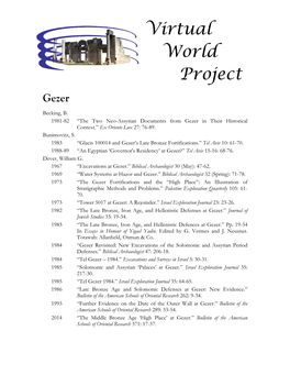Virtual World Project