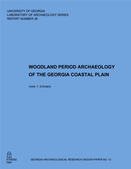 Woodland Period Archaeology of the Georgia Coastal Plain